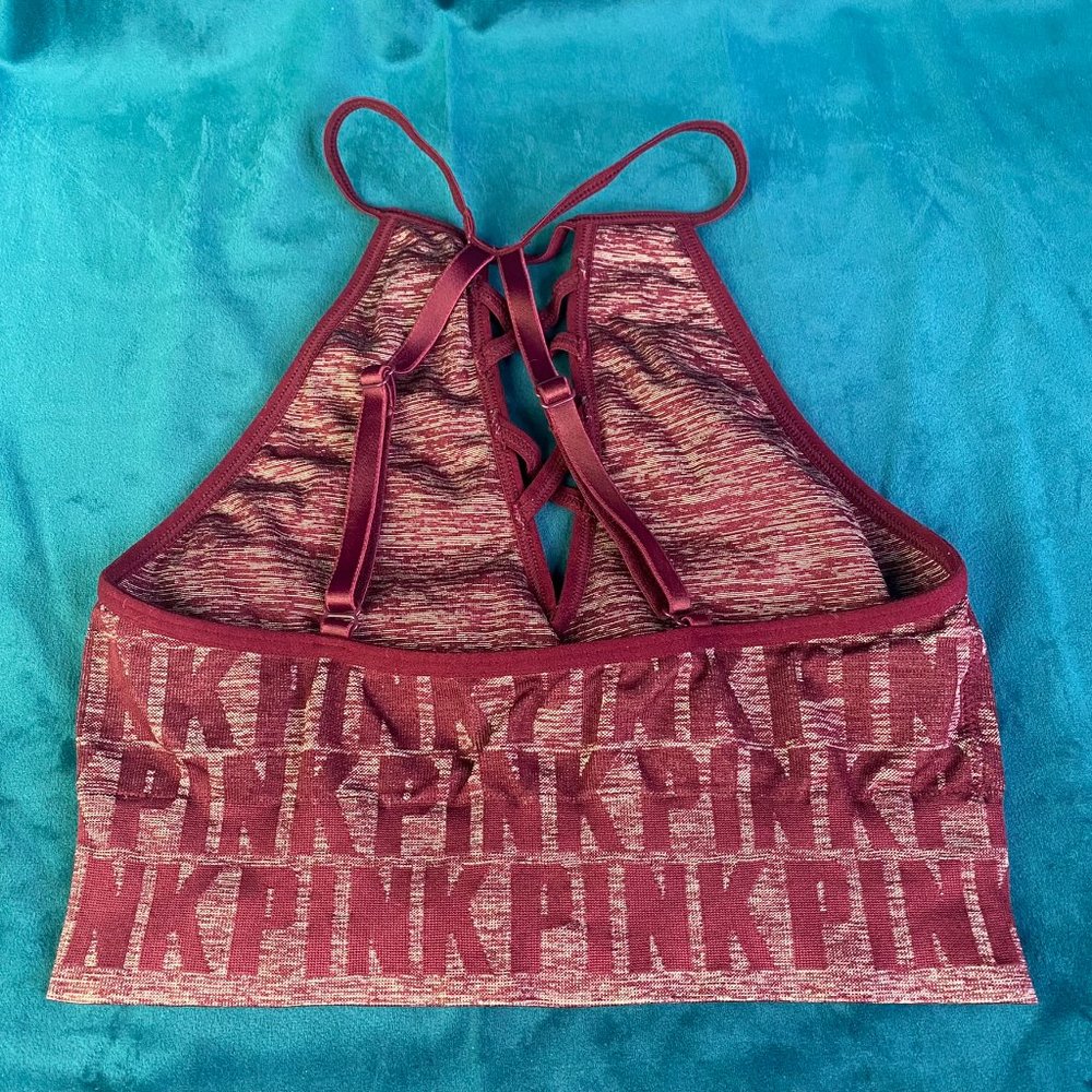 PINK Victoria's Secret Cool & Comfy High-Neck Bralette - Picture 3 of 5